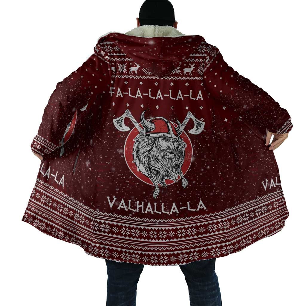 Vikings Fa La La La Christmas Cloak Xmas Holiday Patterns - Wonder Print Shop