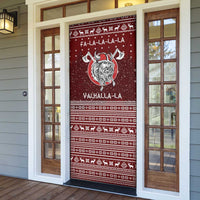 Vikings Fa La La La Christmas Door Cover Xmas Holiday Patterns - Wonder Print Shop