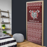 Vikings Fa La La La Christmas Door Cover Xmas Holiday Patterns - Wonder Print Shop