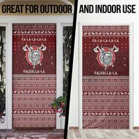 Vikings Fa La La La Christmas Door Cover Xmas Holiday Patterns - Wonder Print Shop
