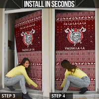 Vikings Fa La La La Christmas Door Cover Xmas Holiday Patterns - Wonder Print Shop