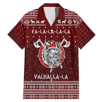 Vikings Fa La La La Christmas Family Matching Mermaid Dress and Hawaiian Shirt Xmas Holiday Patterns - Wonder Print Shop