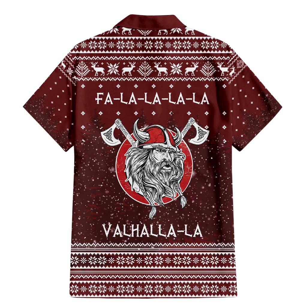 Vikings Fa La La La Christmas Family Matching Mermaid Dress and Hawaiian Shirt Xmas Holiday Patterns - Wonder Print Shop