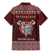 Vikings Fa La La La Christmas Family Matching Mermaid Dress and Hawaiian Shirt Xmas Holiday Patterns - Wonder Print Shop