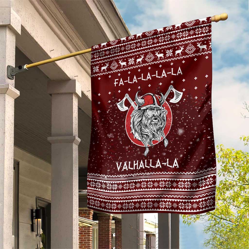 Vikings Fa La La La Christmas Garden Flag Xmas Holiday Patterns - Wonder Print Shop