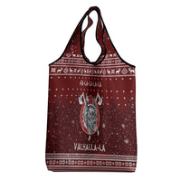 Vikings Fa La La La Christmas Grocery Bag Xmas Holiday Patterns - Wonder Print Shop