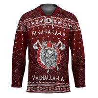 Vikings Fa La La La Christmas Hockey Jersey Xmas Holiday Patterns - Wonder Print Shop