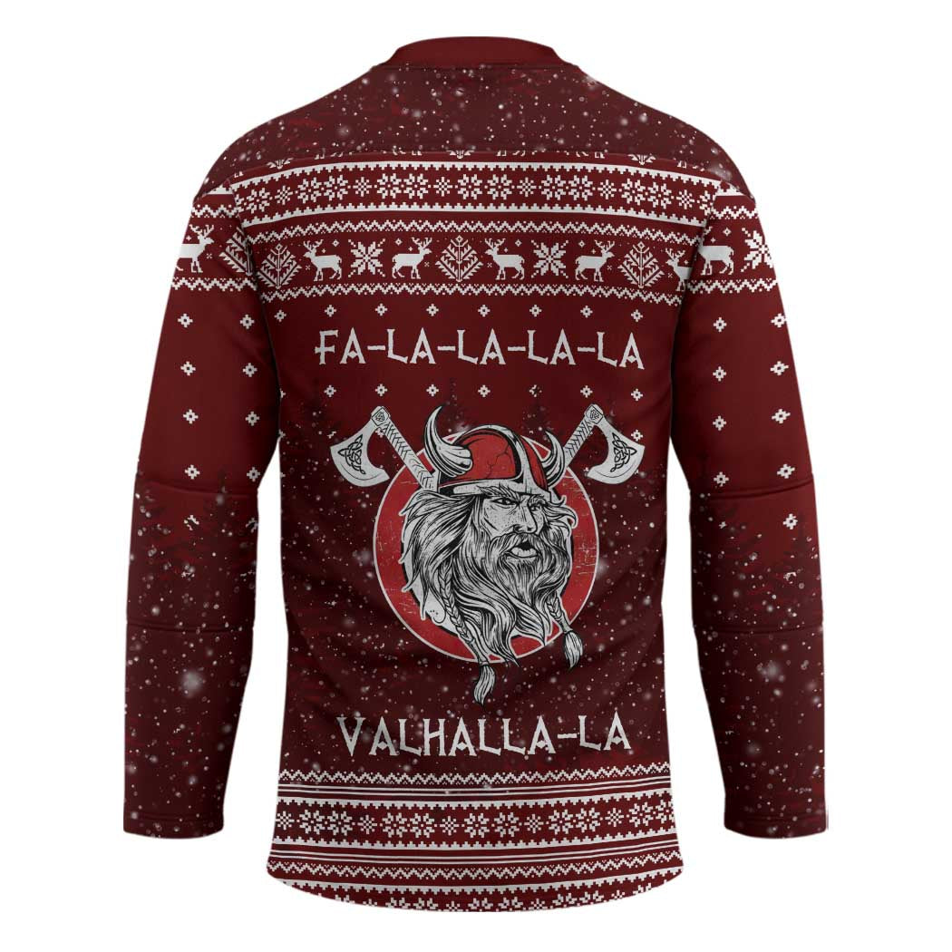 Vikings Fa La La La Christmas Hockey Jersey Xmas Holiday Patterns - Wonder Print Shop