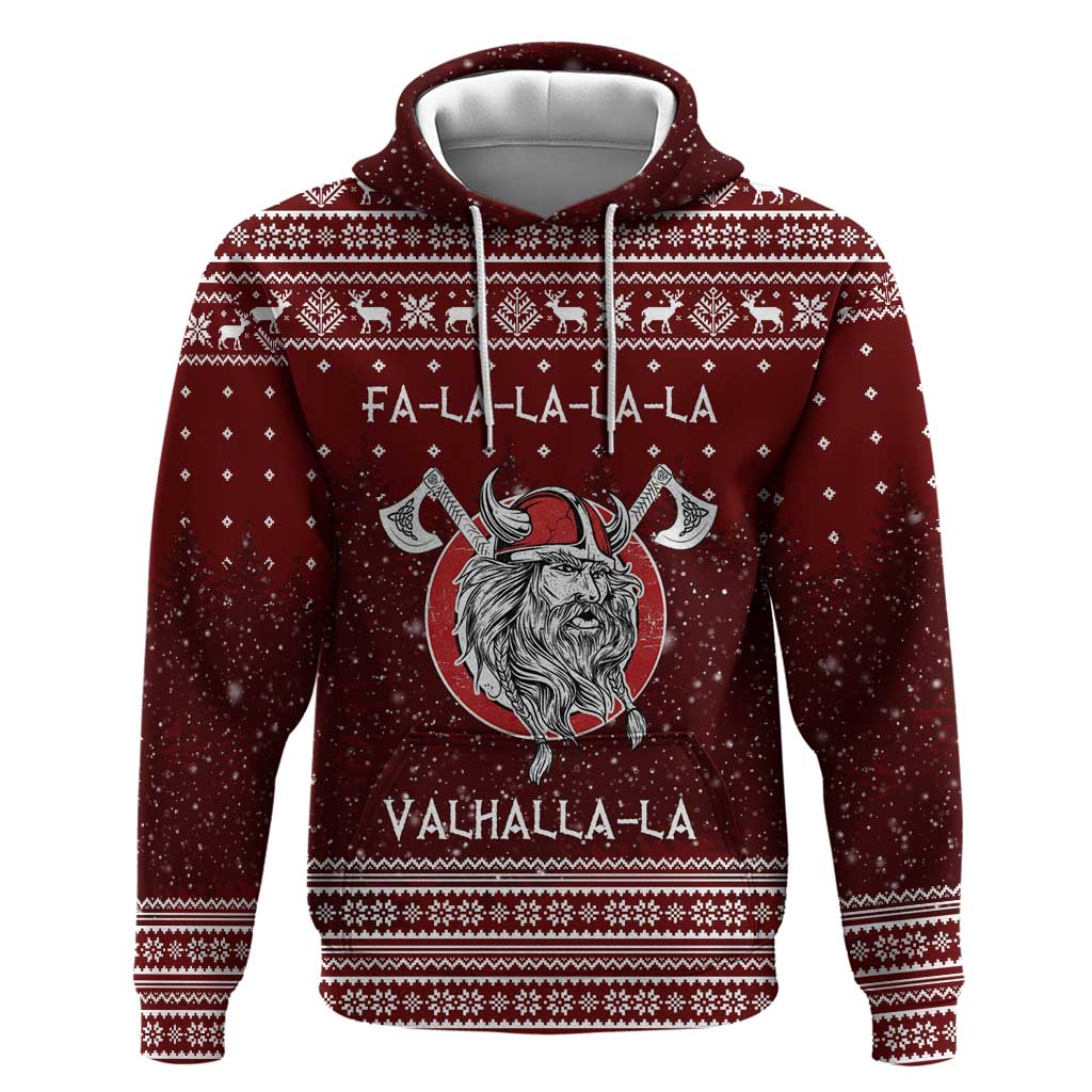 Vikings Fa La La La Christmas Hoodie Xmas Holiday Patterns - Wonder Print Shop