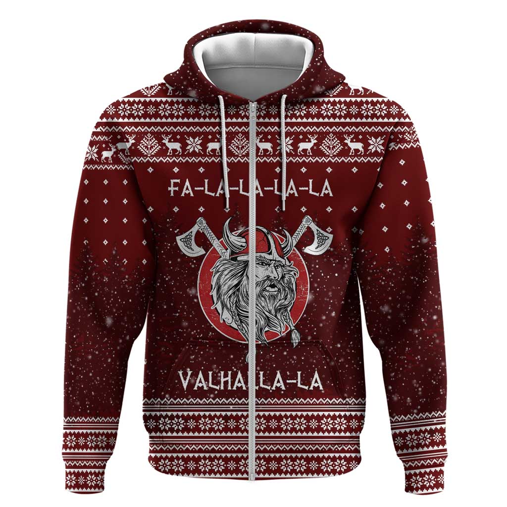 Vikings Fa La La La Christmas Hoodie Xmas Holiday Patterns - Wonder Print Shop