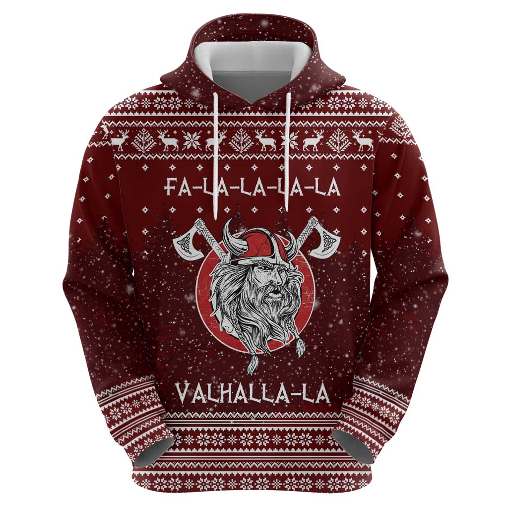Vikings Fa La La La Christmas Hoodie Xmas Holiday Patterns - Wonder Print Shop