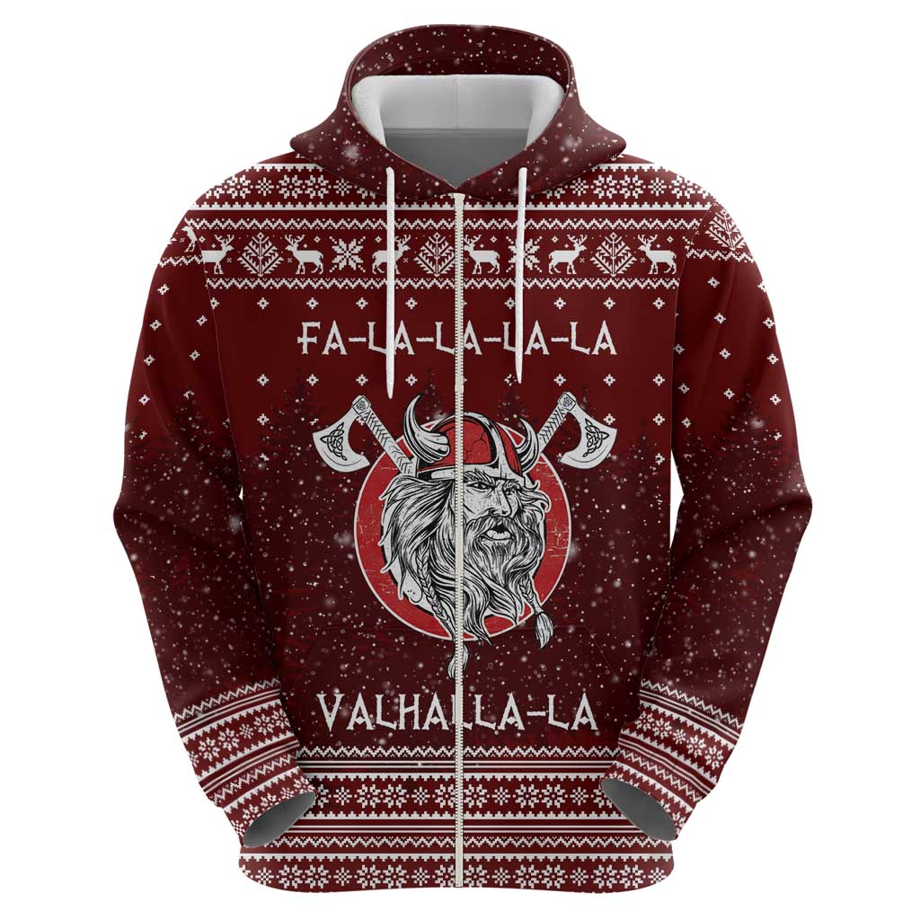 Vikings Fa La La La Christmas Hoodie Xmas Holiday Patterns - Wonder Print Shop