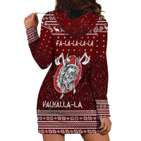 Vikings Fa La La La Christmas Hoodie Dress Xmas Holiday Patterns - Wonder Print Shop