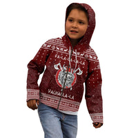 Vikings Fa La La La Christmas Kid Hoodie Xmas Holiday Patterns - Wonder Print Shop