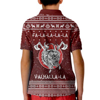 Vikings Fa La La La Christmas Kid Polo Shirt Xmas Holiday Patterns - Wonder Print Shop