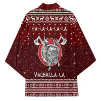 Vikings Fa La La La Christmas Kimono Xmas Holiday Patterns - Wonder Print Shop