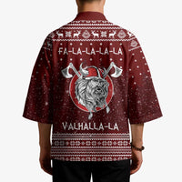 Vikings Fa La La La Christmas Kimono Xmas Holiday Patterns - Wonder Print Shop
