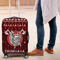 Vikings Fa La La La Christmas Luggage Cover Xmas Holiday Patterns - Wonder Print Shop