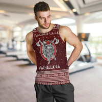 Vikings Fa La La La Christmas Men Tank Top Xmas Holiday Patterns - Wonder Print Shop