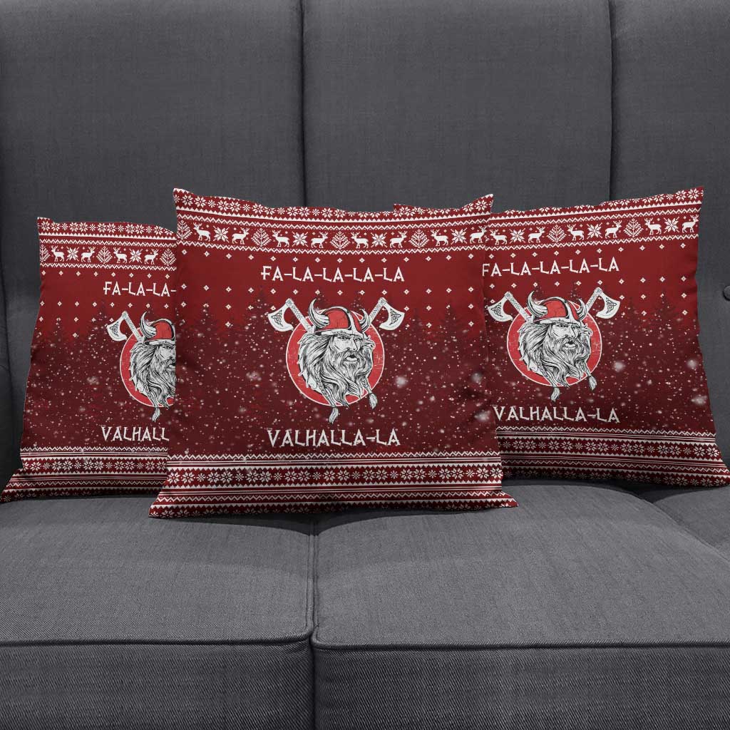 Vikings Fa La La La Christmas Pillow Cover Xmas Holiday Patterns - Wonder Print Shop