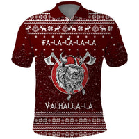 Vikings Fa La La La Christmas Polo Shirt Xmas Holiday Patterns - Wonder Print Shop