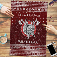 Vikings Fa La La La Christmas Puzzle Xmas Holiday Patterns - Wonder Print Shop