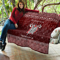 Vikings Fa La La La Christmas Quilt Xmas Holiday Patterns - Wonder Print Shop