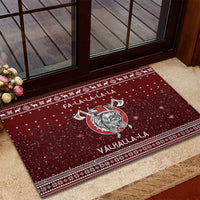 Vikings Fa La La La Christmas Rubber Doormat Xmas Holiday Patterns - Wonder Print Shop