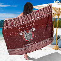 Vikings Fa La La La Christmas Sarong Xmas Holiday Patterns - Wonder Print Shop