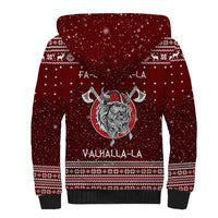 Vikings Fa La La La Christmas Sherpa Hoodie Xmas Holiday Patterns - Wonder Print Shop