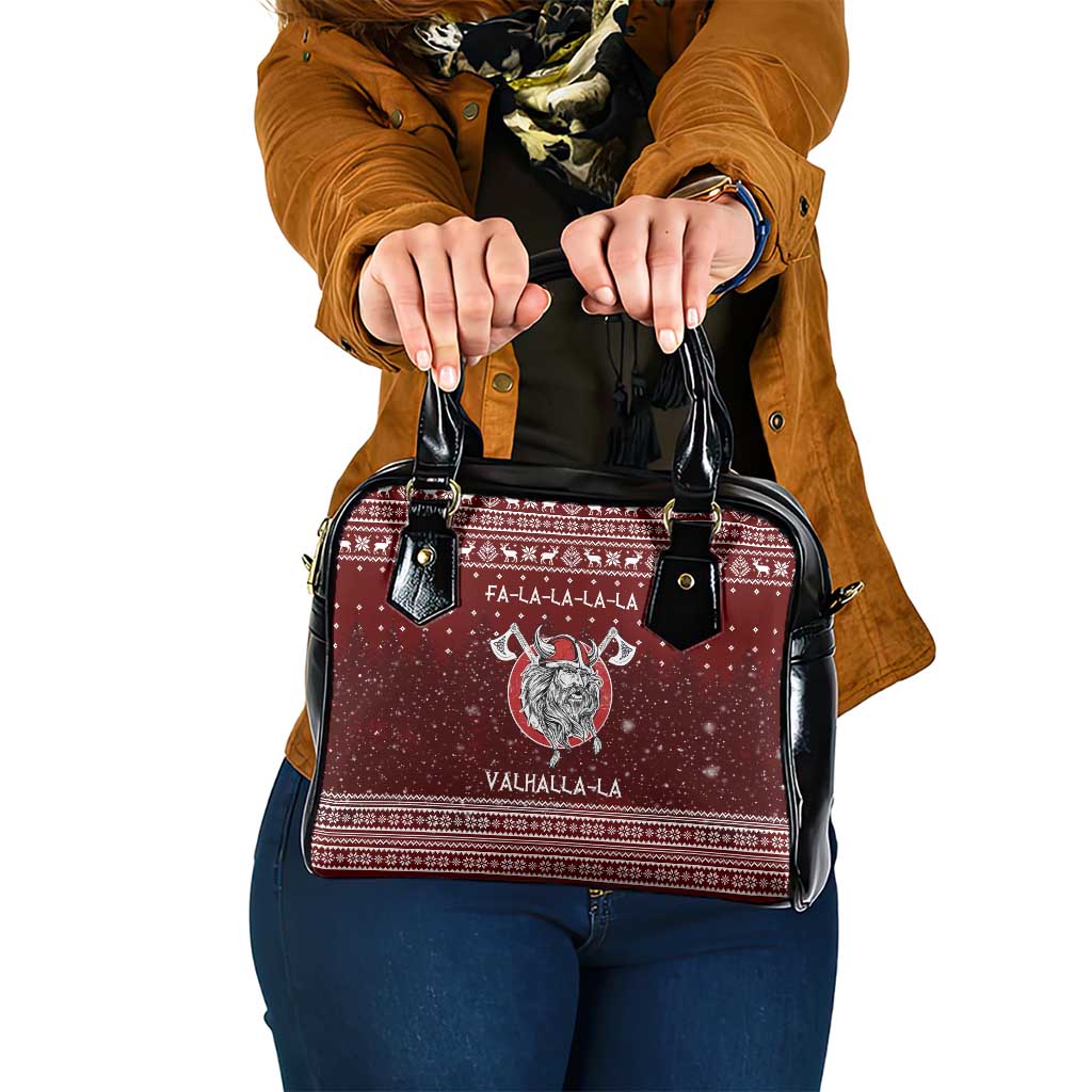 Vikings Fa La La La Christmas Shoulder Handbag Xmas Holiday Patterns - Wonder Print Shop