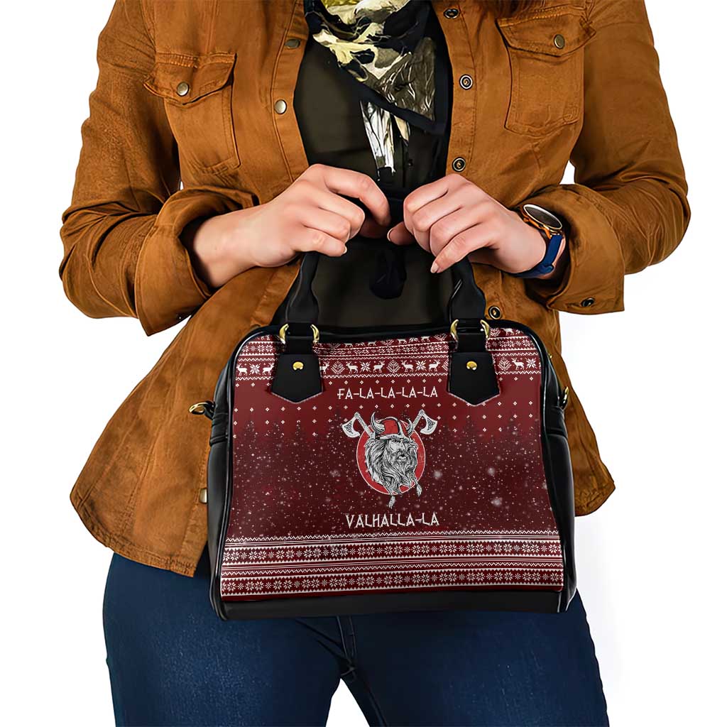 Vikings Fa La La La Christmas Shoulder Handbag Xmas Holiday Patterns - Wonder Print Shop