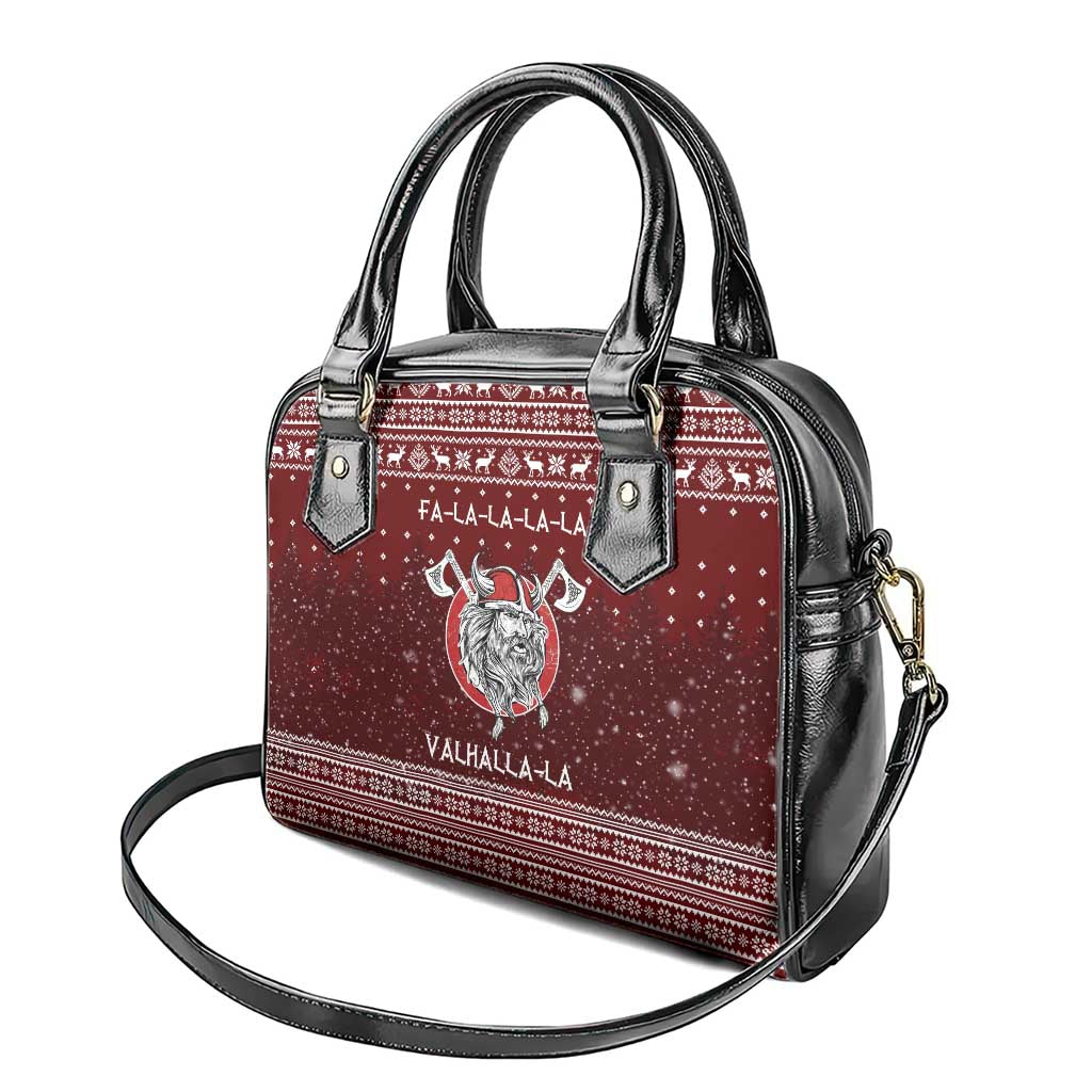 Vikings Fa La La La Christmas Shoulder Handbag Xmas Holiday Patterns - Wonder Print Shop