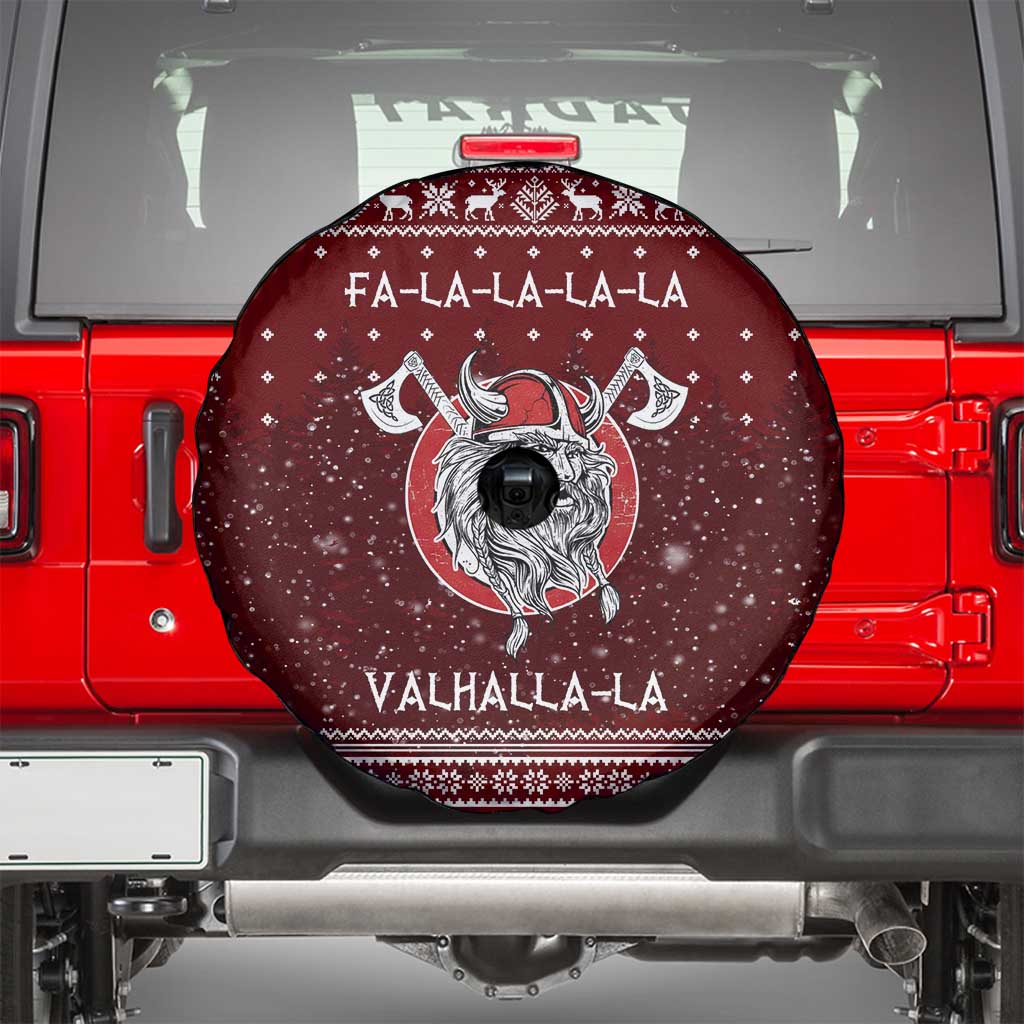 Vikings Fa La La La Christmas Spare Tire Cover Xmas Holiday Patterns - Wonder Print Shop