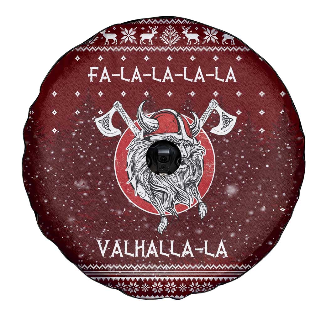 Vikings Fa La La La Christmas Spare Tire Cover Xmas Holiday Patterns - Wonder Print Shop