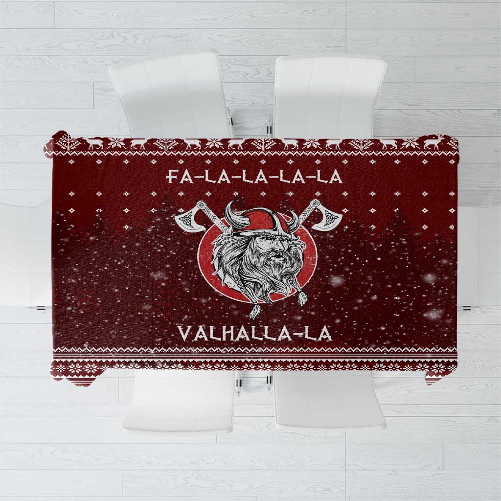 Vikings Fa La La La Christmas Tablecloth Xmas Holiday Patterns - Wonder Print Shop