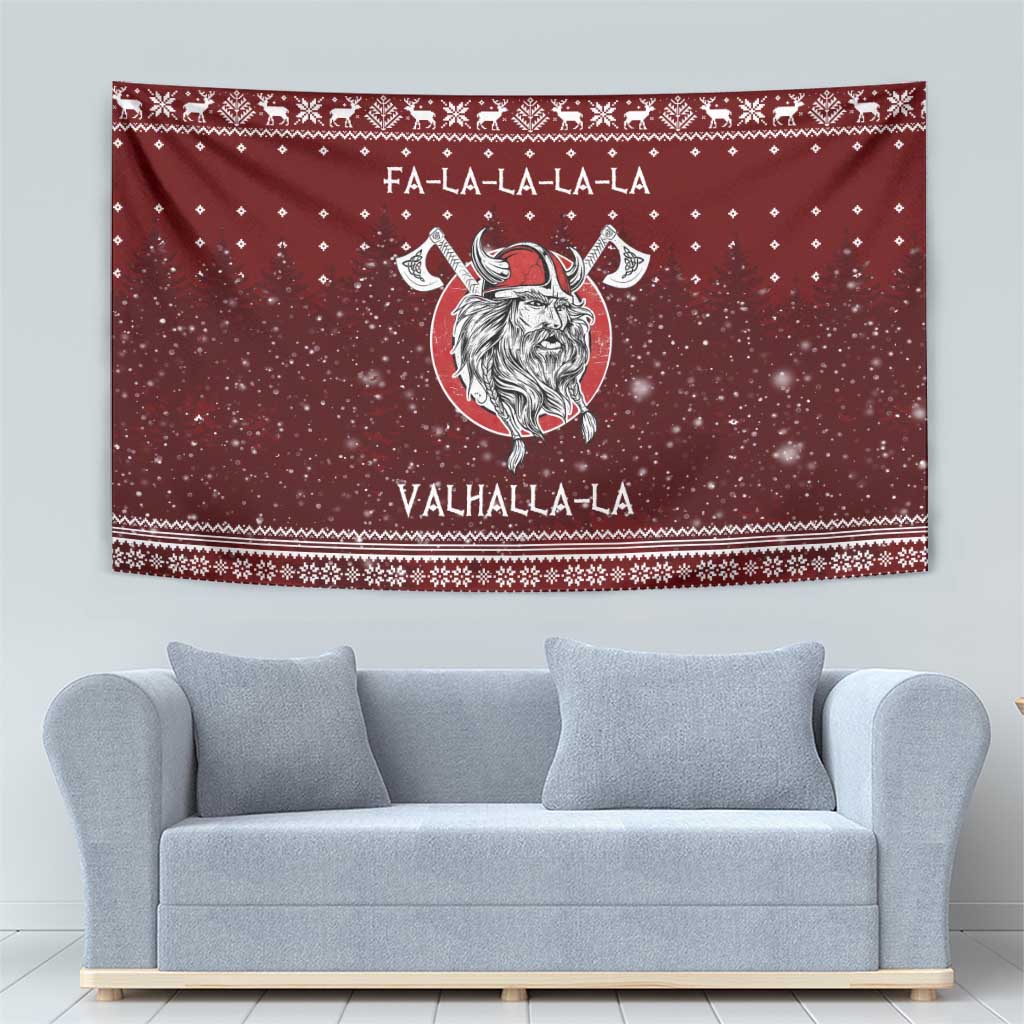 Vikings Fa La La La Christmas Tapestry Xmas Holiday Patterns - Wonder Print Shop