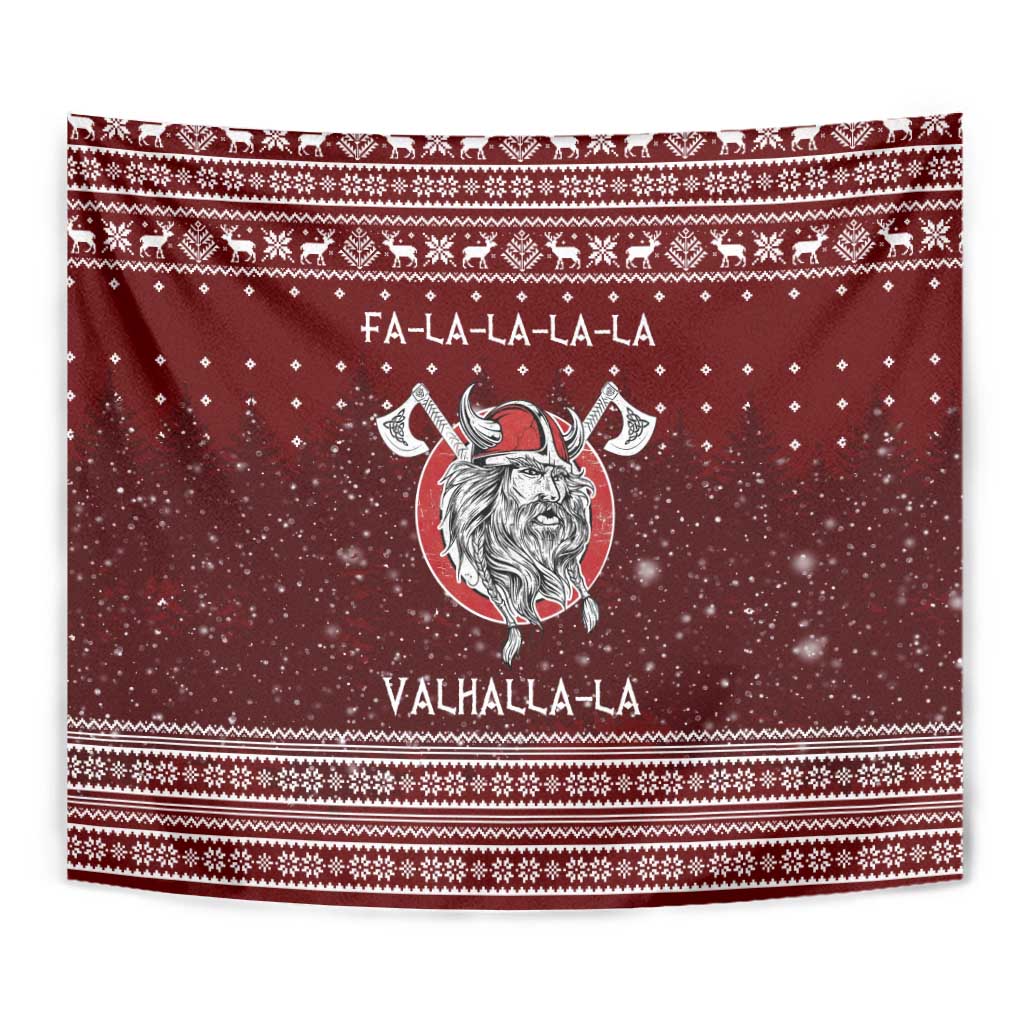 Vikings Fa La La La Christmas Tapestry Xmas Holiday Patterns - Wonder Print Shop