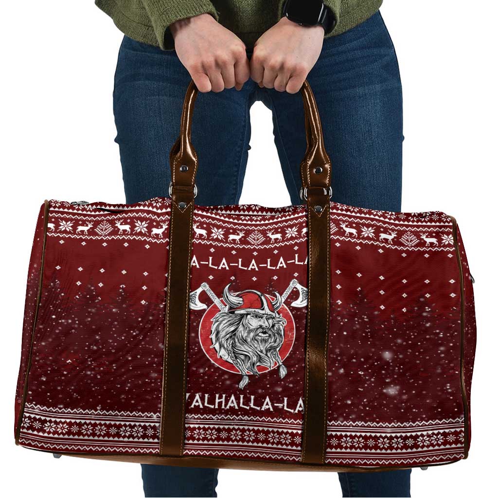 Vikings Fa La La La Christmas Travel Bag Xmas Holiday Patterns - Wonder Print Shop