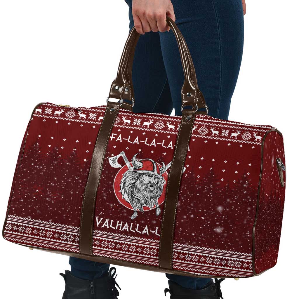 Vikings Fa La La La Christmas Travel Bag Xmas Holiday Patterns - Wonder Print Shop