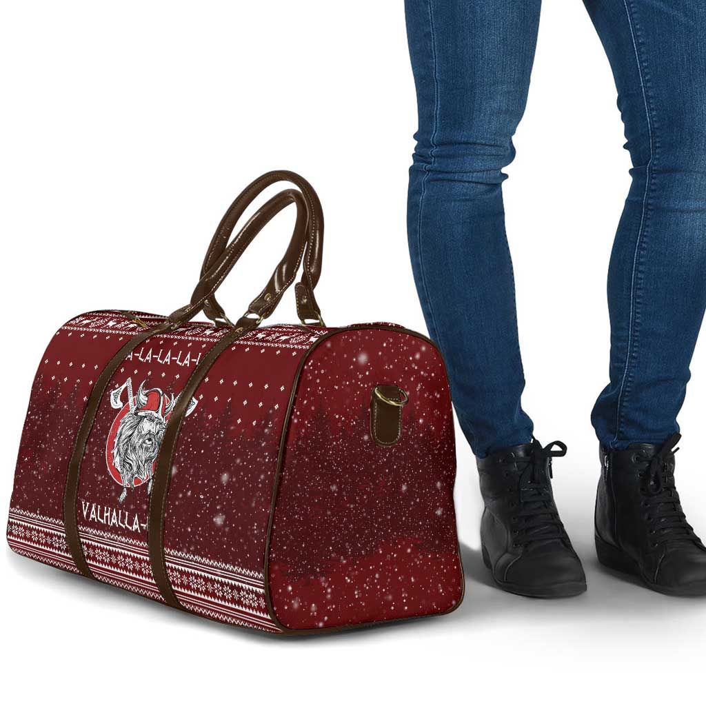 Vikings Fa La La La Christmas Travel Bag Xmas Holiday Patterns - Wonder Print Shop