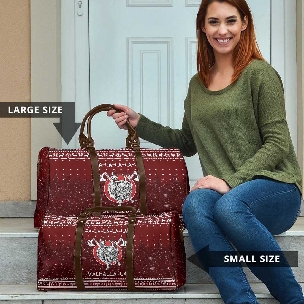 Vikings Fa La La La Christmas Travel Bag Xmas Holiday Patterns - Wonder Print Shop