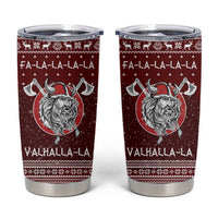 Vikings Fa La La La Christmas Tumbler Cup Xmas Holiday Patterns - Wonder Print Shop