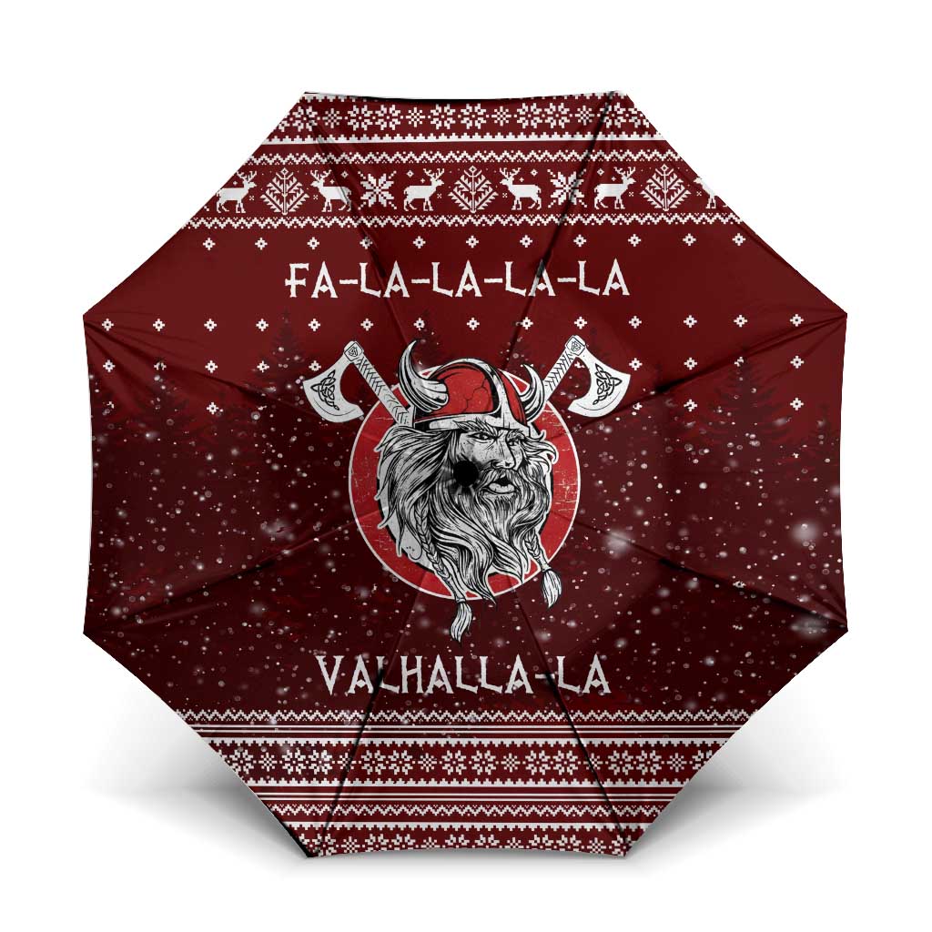 Vikings Fa La La La Christmas Umbrella Xmas Holiday Patterns - Wonder Print Shop