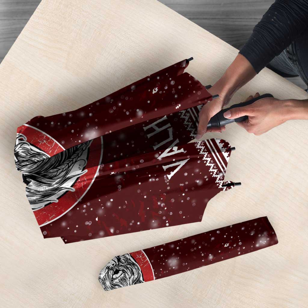 Vikings Fa La La La Christmas Umbrella Xmas Holiday Patterns - Wonder Print Shop