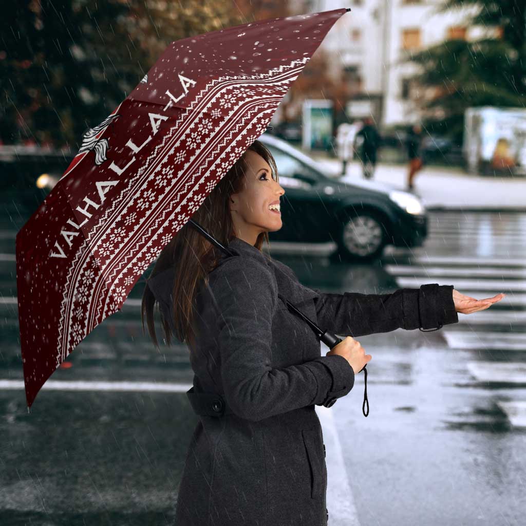 Vikings Fa La La La Christmas Umbrella Xmas Holiday Patterns - Wonder Print Shop