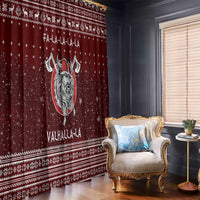 Vikings Fa La La La Christmas Window Curtain Xmas Holiday Patterns - Wonder Print Shop