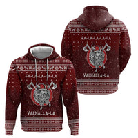 Vikings Fa La La La Christmas Zip Hoodie Xmas Holiday Patterns - Wonder Print Shop