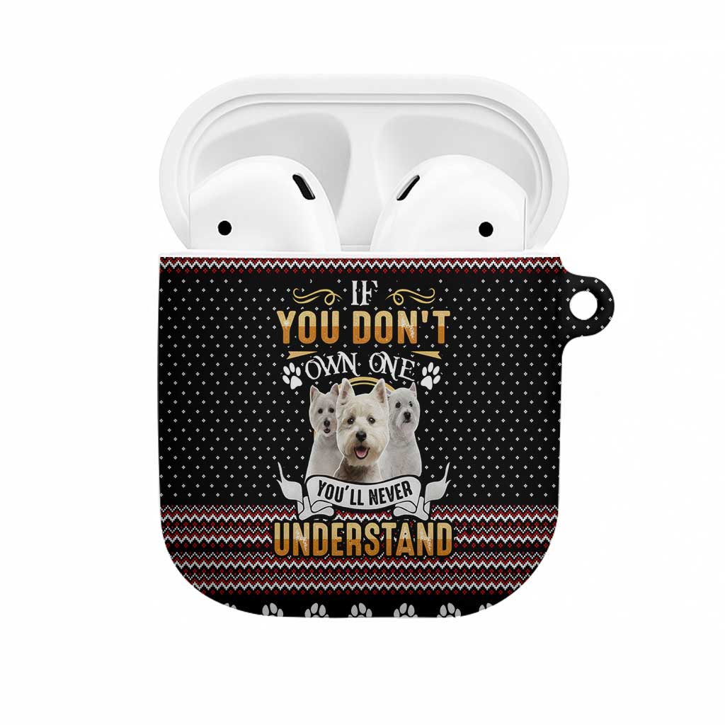 West Highland White Terrier Christmas AirPods Case Xmas Holiday Patterns - Wonder Print Shop