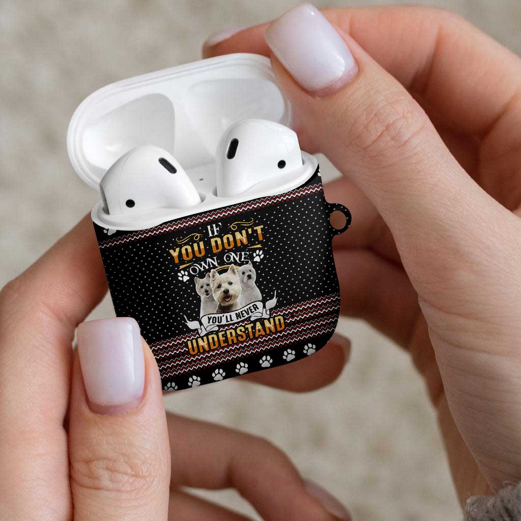 West Highland White Terrier Christmas AirPods Case Xmas Holiday Patterns - Wonder Print Shop